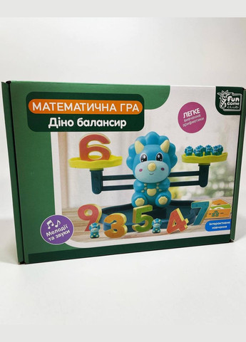 Балансир "Діно" 27266 (18/2) "4FUN Game Club", мелодії та звуки, 30 карток, 19 динозавриків, 10 цифр Fun Game (316093974)