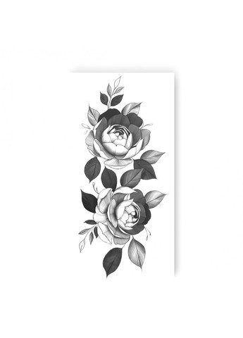 Тимчасове водостійке тату "2 Троянди реалізм" No Brand (312538002)