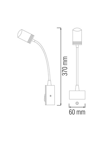 Підсвітка дзеркал-картин LED "TURNA" 3W 4200K Horoz Electric (346088641)