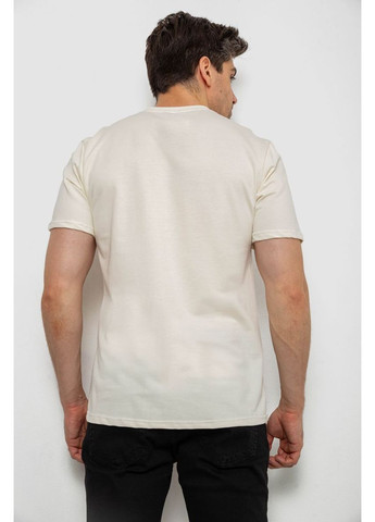 Кремова футболка чоловіча однотонна,, 238r155 Annabelle
