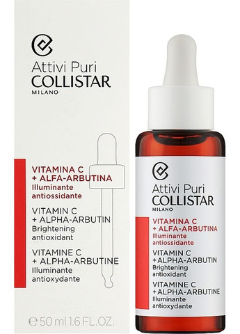 Сироватка для обличчя з вітаміном С і альфа-арбутином Pure Actives Vitamin C+Alpha-Arbutin 30ml (935949-65775) Collistar (368619197)