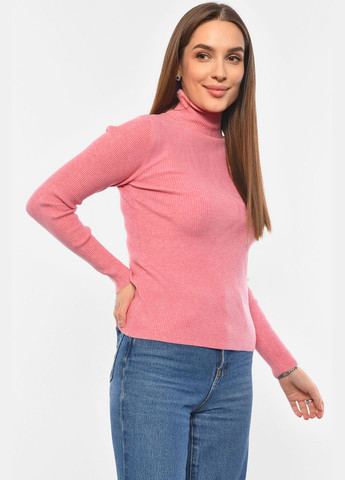 Гольф женский однотонный розового цвета Let's Shop (304971565)