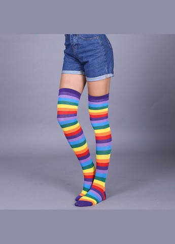 Набір мітенки і гольфи веселка різнокольорові One Size No Brand (311222979)