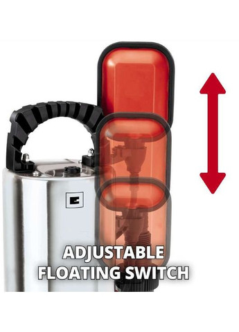 Насос дренажний GC-DP 6315 N 630 Вт, 17000 л/г, вис. 8 м, глиб. 5 м Einhell (315503578)