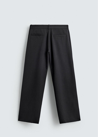 Темно-синие классические демисезонные брюки Zara