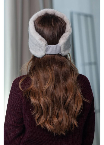 Повязка из эко меха, цвет Серый Fashion (365072267)