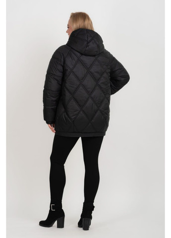 Черная зимняя женский зимний пуховик SK