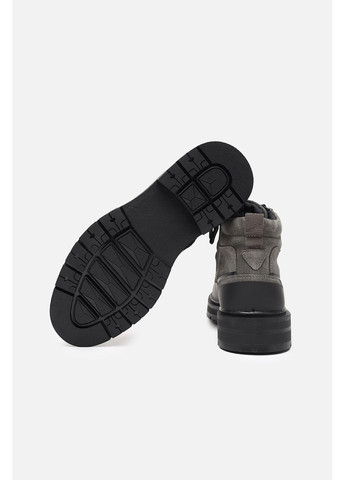 Серые осенние ботинки мужские цвет серый цб-00275505 Yuki