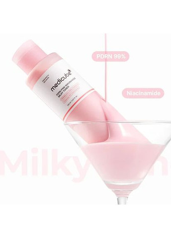 Молочный тонер с полинуклеотидами и пептидами PDRN Pink Niacinamide Milky Toner 150 ml Medicube (364859820)