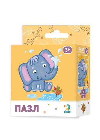 Пазл Слоненок DoDo 300162, 16 деталей DoDo Toys (393796295)