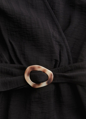 Черное кэжуал платье H&M однотонное