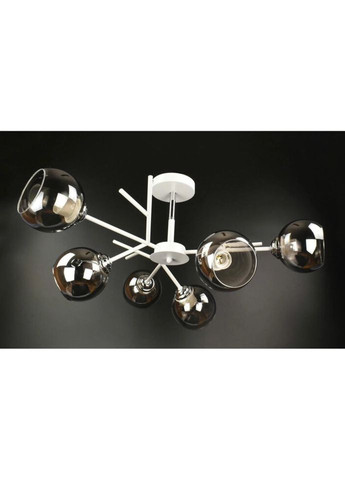 Люстра стельова на 6 лампочок 25893 Білий 34х70х70 см. Sunnysky (324396193)