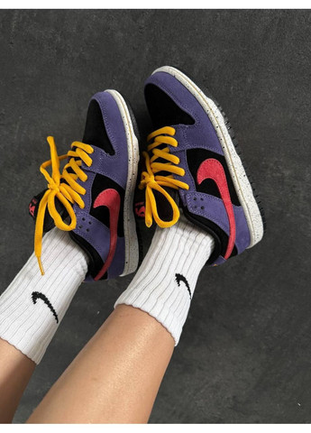 КРОСІВКИ ЖІНОЧІ NIKE SB DUNK PURPLE / PINK / YELLOW НАЙК СБ ДАНК No Brand рожеві демісезони (369387750)