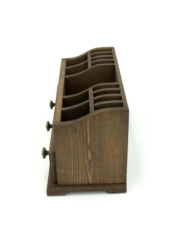 Органайзер настільний з дерева Хемлок сепія (КНЦ-006208) No Brand (328225861)