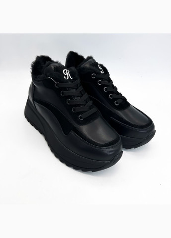 Чорні зимовий кросівки (р) шкіра 0-1-1-b-13-1 Hengji