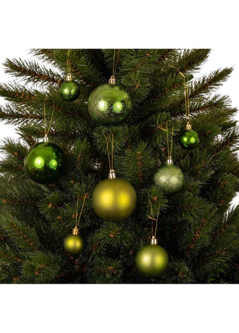 Елочные пластиковые шары комплект 46 шт, Ø 4/6/8 см, зеленые MICA Decorations (369765176)