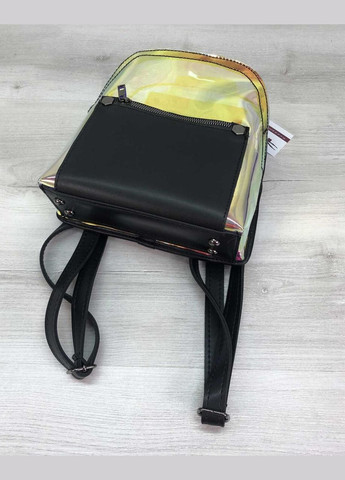 Женский зеркальный рюкзак с карманом «Бонни» экокожа+силикон перламутровый WeLassie (298920846)