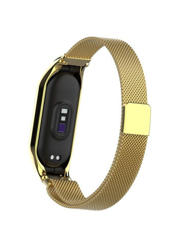 Ремешок Milanese Loop Design для Xiaomi Mi Band 5/6 Золотой Epik (372163688)