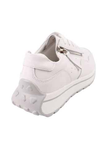 Белые кроссовки женские белые натуральная кожа Renzoni 1065-24DTS