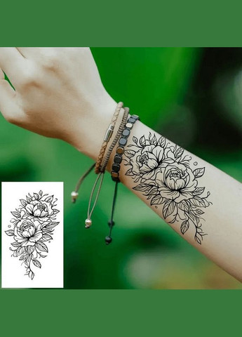 Набір дитячих тимчасових татуювань "Чорні міні №4" black-tattoo-mini-set-4-H No Brand (354762454)