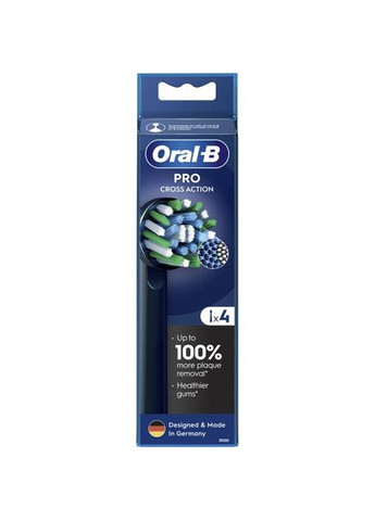 Змінні насадки Pro Cross Action 4 шт Black (8006540847671) Oral-B (307437768)