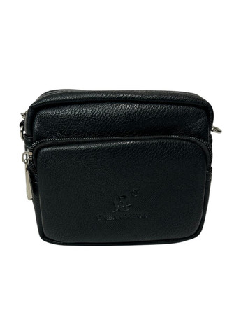 Мужская сумка из эко-кожи Omennorton 610 черная 15х12х6 No Brand (371681870)