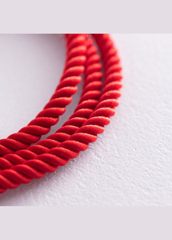 Шовковий червоний шнурок Спаси і збережи зі срібною застібкою (3 мм) 18434 50 Oniks (264024167)