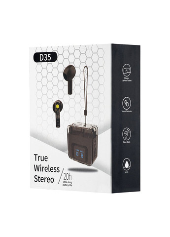Наушники TWS D35 Black PRC (303699312)