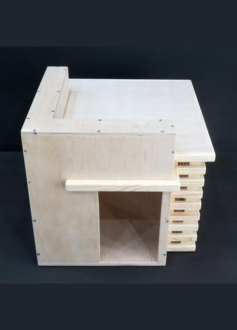 Будиночок для кішки з дерева Шварц бланже (ДДК-002001) No Brand (328453093)