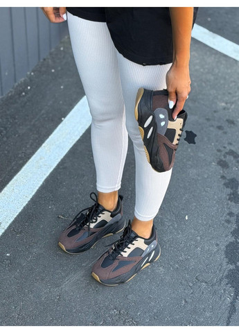 Цветные кроссовки женские на высокой подошве цвет шоколад на осень и весну No Brand