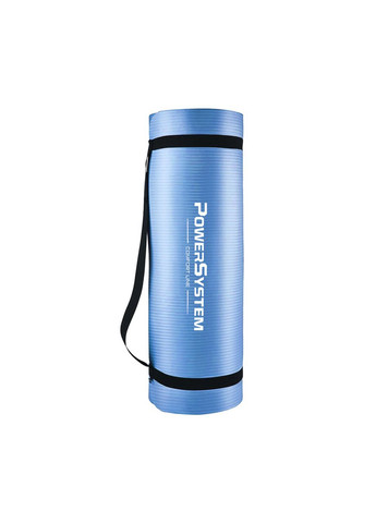 Килимок для йоги та фітнесу PS-4017 NBR Fitness Yoga Mat Plus Blue (180х61х1) Power System (315913519)