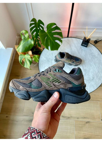 Коричневі Осінні кросівки чоловічі і жіночі new balance 9060 beef and broccol brown black | нью беланс 9060 коричневі чорні No Brand