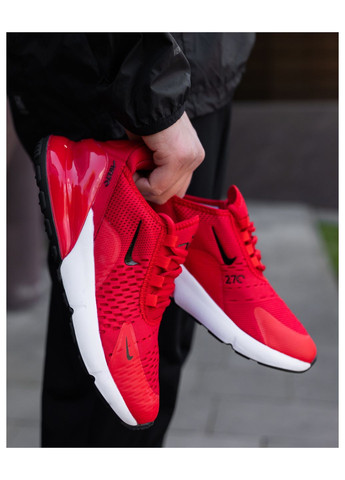 Червоні Літні кросівки чоловічі red white, вьетнам Nike Air Max 270