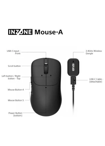 Мишка (MSEG500B.E) Sony INZONE Wireless/USB Black (396148375)
