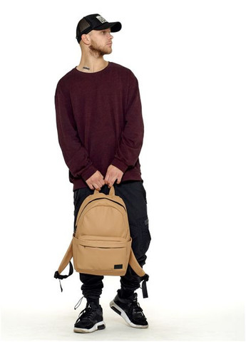 Рюкзак чоловічий з екошкіри Zard 0STn беж хаккі Sambag (301871176)