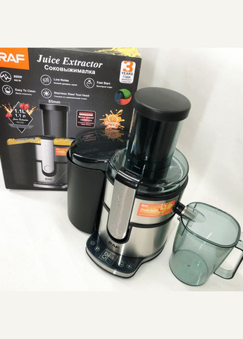 Електричний соковитискач R.2700 для цитрусових, фруктів та овочів з ємністю для соку 1.1 л 800 Вт RAF (364664964)