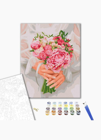 Картина за номерами Особливий букет 40*50см, Картини фарбами за кольорами Малювання за цифрами на полотні Brushme (308988764)