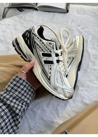 КРОССОВКИ ЖЕНСКИЕ NEW BALANCE 1906R WHITE / SILVER / BLACK НЬЮ БЕЛАНС 1906R No Brand чёрные демисезоны (368862487)