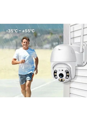 Вулична поворотна IP камера відеоспостереження WiFi N3 6913 - 2mp ICSee - камера зовнішнього спостереження для дому Digital (363832839)