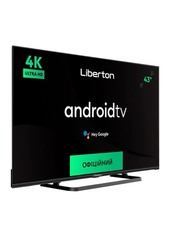 Телевизор 4К 43дюйма с голосовым пультом LTV43U01AT Android 11.0 Liberton (302451578)