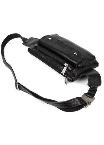 Cумка на пояс из натуральной кожи, бананка FA-8136-3md черный флотар TARWA (298684013)