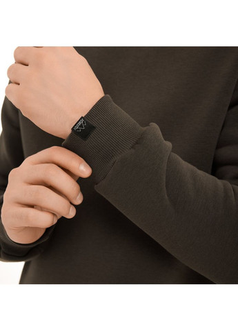 Хакі світшот 007 зима хакі Pobedov однотонний без декору (364864069)