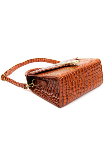 Женская сумка кроссбоди через плечо из экокожи с клапаном тиснения под рептилию RoyalBag P2-1801 (331879761)