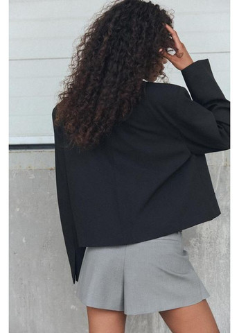 Серая шорты-юбка с бантовыми складками и ремнём Zara