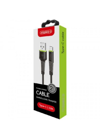 Дата кабель USB 2.0 AM to TypeC 2.0m CBFLEXT2 Black (1283126521423) Intaleo usb 2.0 am to type-c 2.0m cbflext2 black (268142901)