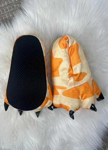 Бежевые плюшевые женские тапочки лапы жираф для кигуруми My Kigu