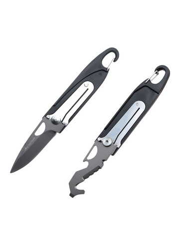 Рятувальний Ніж з Карабіном Мультитул 7в1 JB-KNF-0011-BLK JB Tacticals (342966701)