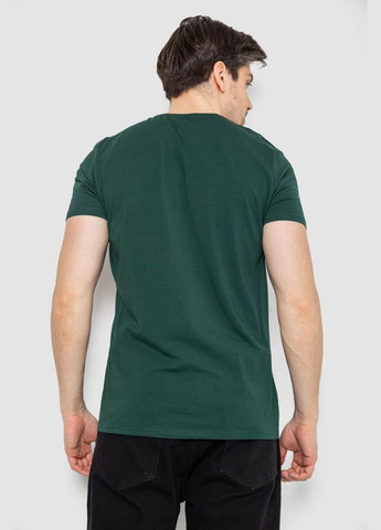 Темно-зелена футболка чоловіча однотонна базова,, 244r2405 Andi