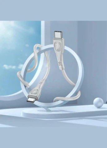 Кабель BX98 TypeC to Type-C Superior 60W charging data cable Gray Borofone (301089949)