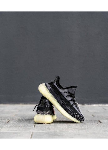 КРОССОВКИ ЖЕНСКИЕ ADIDAS YEEZY BOOST 350 V2 BLACK GREEN REFLECTIVE АДИДАС ИЗИ БУСТ No Brand серые демисезоны (368868336)